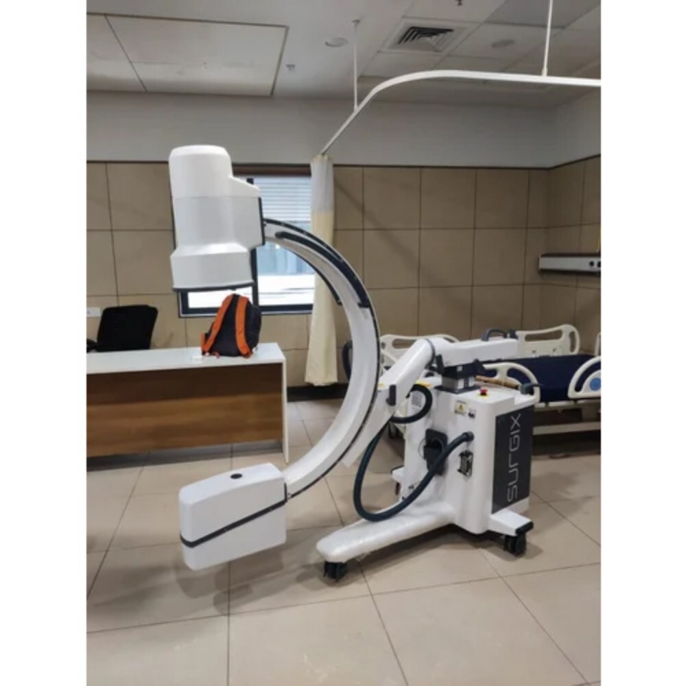 Medione Rollscan C Arm Machine - Metal 9 Inch, White & Blue | Portable, Electric-Powered, 3.5 kW, 220V, LED Technology, 1 Year Warranty