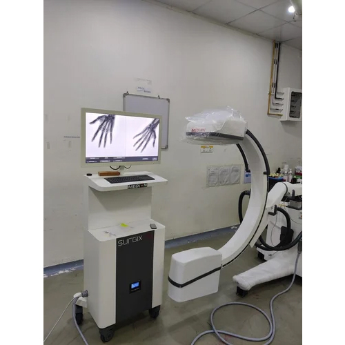 C-Arm Machine With Flat Panel Detector - New Metal Portable Design, 9 Inch Dimensions, 3.5 kW Power Consumption, 220V Electric, LED Technology for Orthopaedic Use