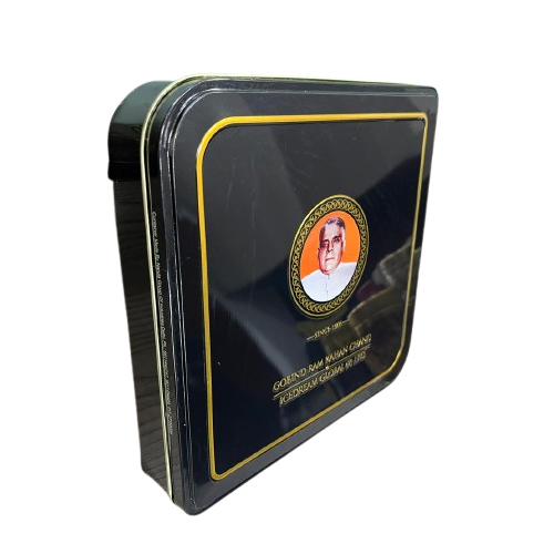 Squaretin Container - Color: As Per Requirement