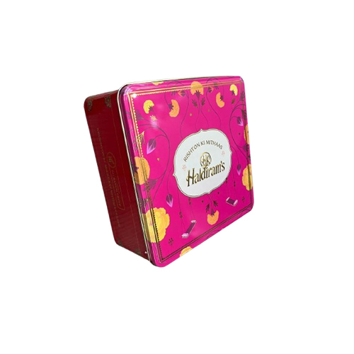 Sweet Tin Container - Color: As Per Requirement
