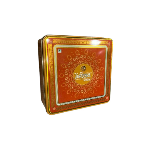Colored Tin Container - Color: As Per Requirement