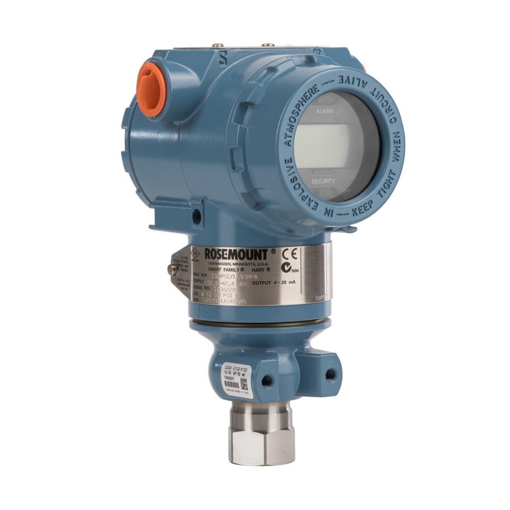 Gauge Pressure Transmitter - Input Pressure Range 0-50 kg/cm2, 4-20 mA Output Signal | 24VDC, Grey Color, 1 Year Warranty, 10 kg Weight