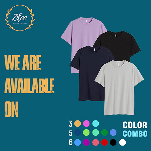 Solid Color Combo T-Shirt Set - Age Group: Mens