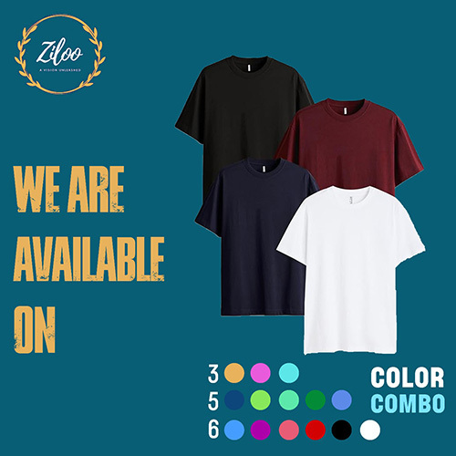 Solid Color Combo T-shirt Set - Age Group: Mens