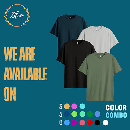 Solid Color Combo T-shirt Set - Age Group: Mens