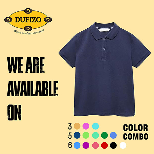 Mens Collard T-Shirt - Color: Multicolor