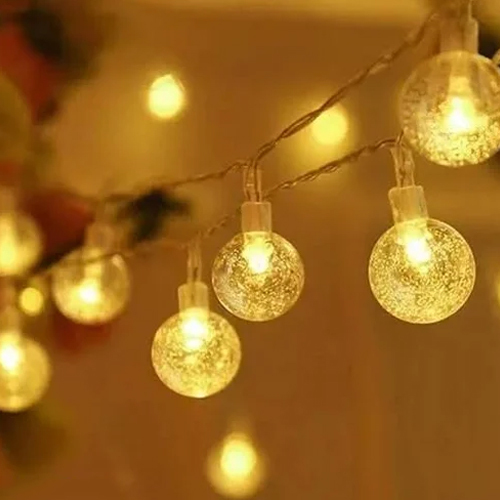 Diwali Light Gell Ball - Transparent Plastic, Different Sizes, Round Shape | Perfect for Home Decoration During Festive Celebrations
