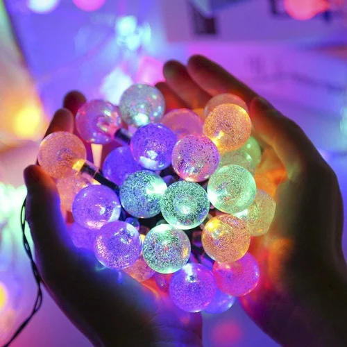 Multi Color Light - High-Quality Plastic, Different Sizes , Round Shape with Versatile Multi-Color Glow for Indoor and Outdoor Ambiance