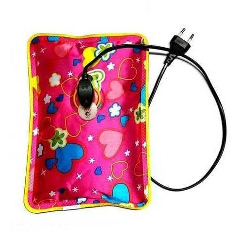 Electric Hot Printed Water Bag - Durable Plastic, Portable Design | Electric Power Source, Recommended for Shoulders, Back, and Muscles