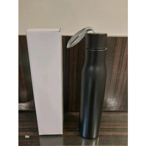 Customized Water Bottle - Metal, 500 mL Capacity, Black Color, Round Shape | Durable Design for Gym, Hiking, and Daily Activities