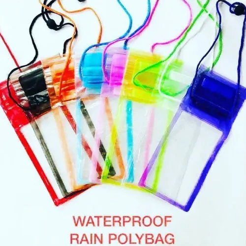 Rain Proof Mobile Pouch - Body Material: Plastic