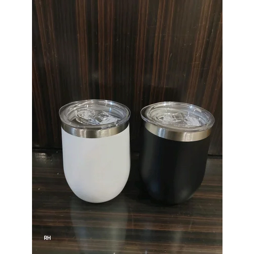 Customized Coffee Mug - Metal, Different Sizes, Black and White Colors, Standard Design , Polished Surface Finish