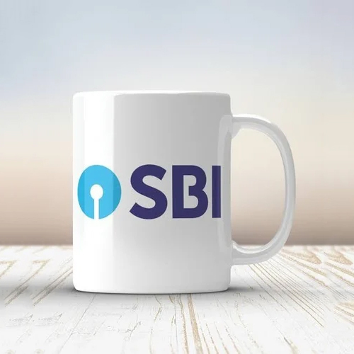 Printed Promotional Coffee Mug - Ceramic Material, Different Sizes, White Color, Polished Surface Finish | Durable Ceramic Handle, Customizable Design