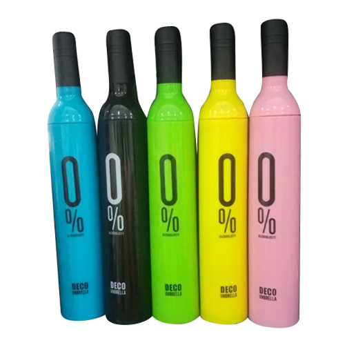 Portable Bottle Umbrella - Color: Multicolor