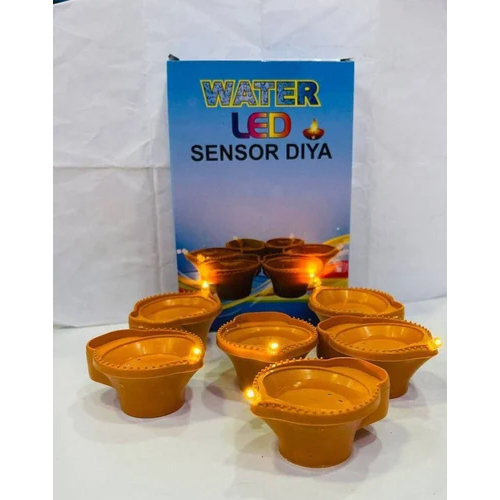 Led Water Sensor Diya - Color: Brown