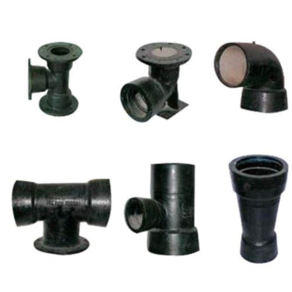 DI Pipe Fittings - Carbon Steel, Socket Joint, Black | Double Flange, Double Socket, All Flange Tee, Socket Bend, Flange Bend, Duckfoot Bend