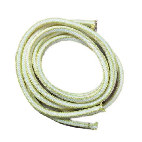 Expanded White Ptfe Yarn Reinforced With Aramid Yarn At Corner - Size: 12Mm Dia