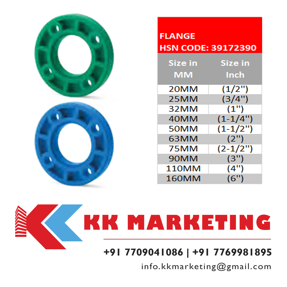 Ppr Flange Core And Flange Ring - Color: Green