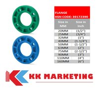 Ppr Flange Core And Flange Ring - Plastic Material, Round Shape, Green Color | Durable Design With Warranty
