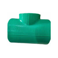 Ppr Reducing Tee - High-quality Plastic Material, Round Shape, Green Color | Reliable Plumbing Tee With Warranty