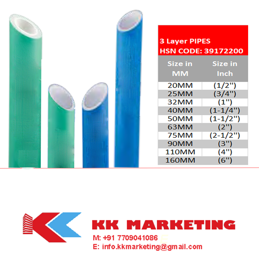 40Mm Ppr Round Pipe - Color: Green