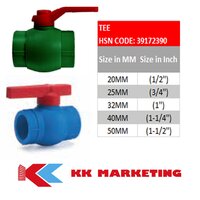 Ppr Ball Valve - Pn25 Pressure Rating | 20mm To 50mm Diameter, Green Color, Polished Finish For Industrial Water, Chiller, And Air Systems