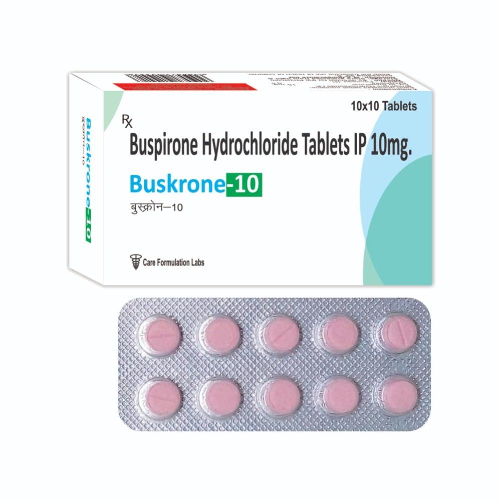 Buspirone HCL IP eq. to Buspirone 10mg,