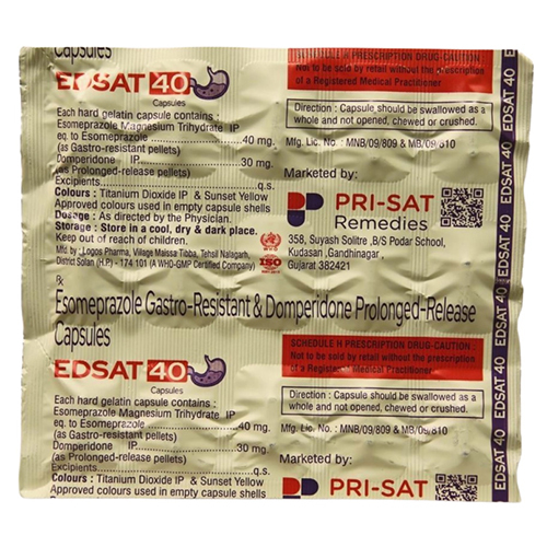 Esomeprazole Gastro-resistant And Domperidone Prolonged-release Capsules - Drug Type: General Medicines