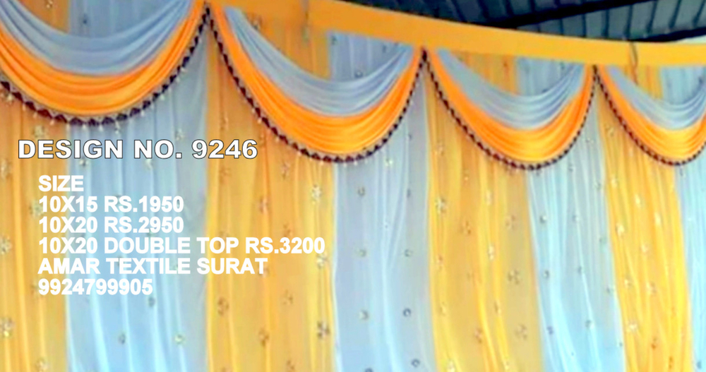 Wedding Pandal Backdrop - Color: All Available