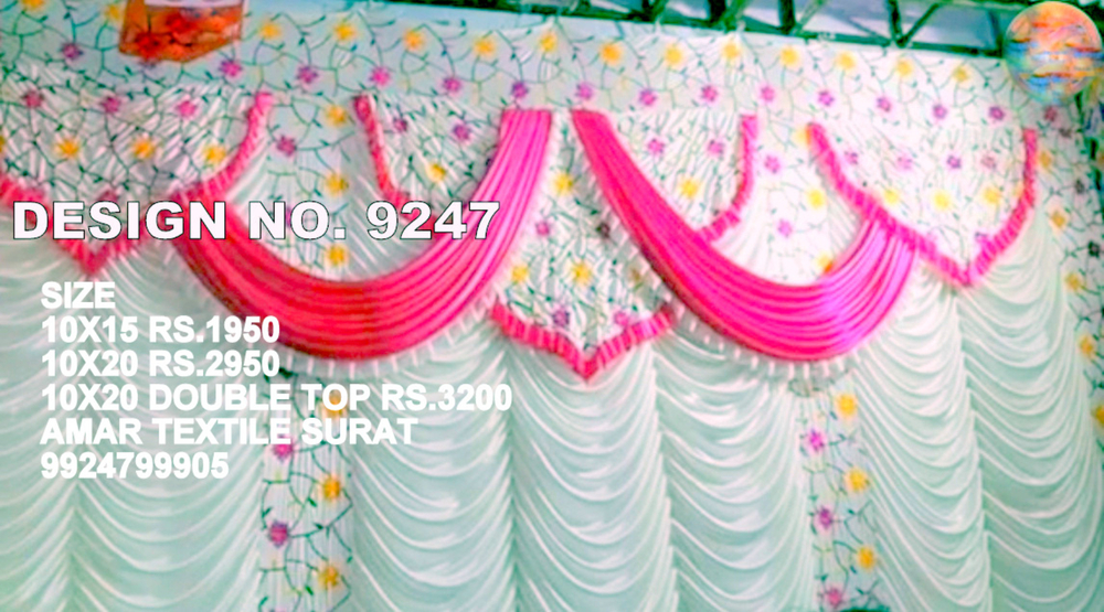 Wedding Pandal Backdrop - Color: All Available