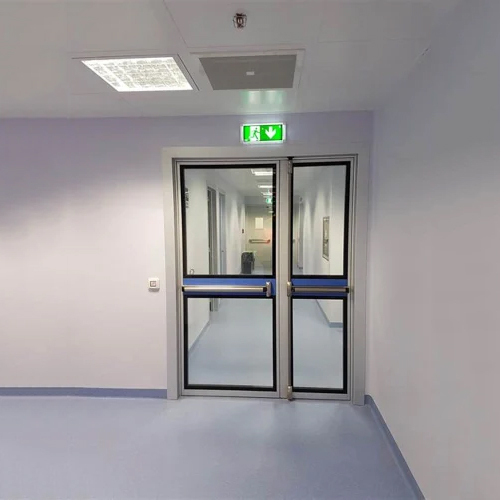 Fire Resistant Emergency Exit Door - Color: Transparent