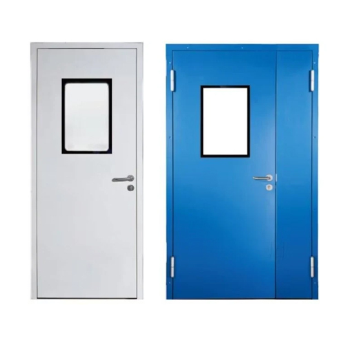 Hmps Mild Steel Door - Color: Blue & Grey