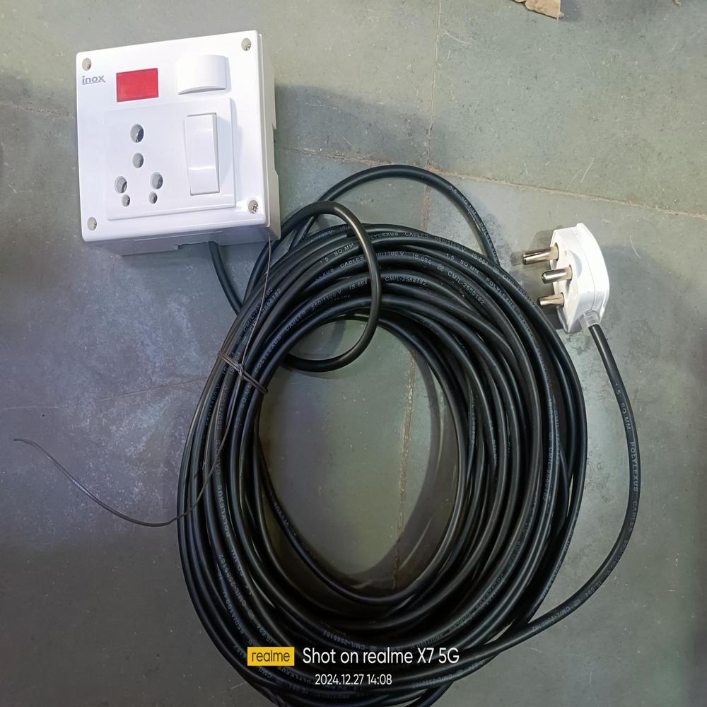 Extension Board (customize) - 16a Switch & Socket, 15m Long Wire | Durable Design, Fuse Protection, Power Indicator Light For Enhanced Safety