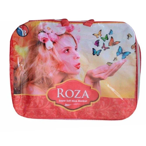 5.5Kg Roza Printed Non Woven Blanket Bag - Color: Multi Colour