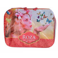 Roza Printed Non Woven Blanket Bag - Durable Non Woven, 22x10x9 Inch, Multi-color Design | Double String Closure, Ideal For Blanket Storage & Transport