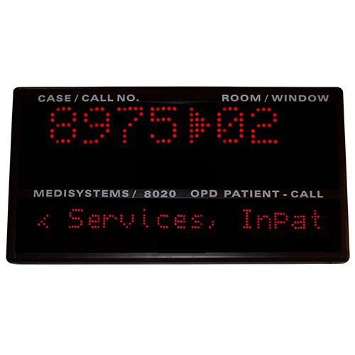 8020 Opd Patient Call Display - Color: Black