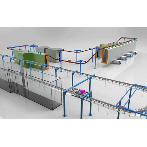 Spray Pt Line Powder Liquid Painting Plant - Feature: Low Energy Consumption