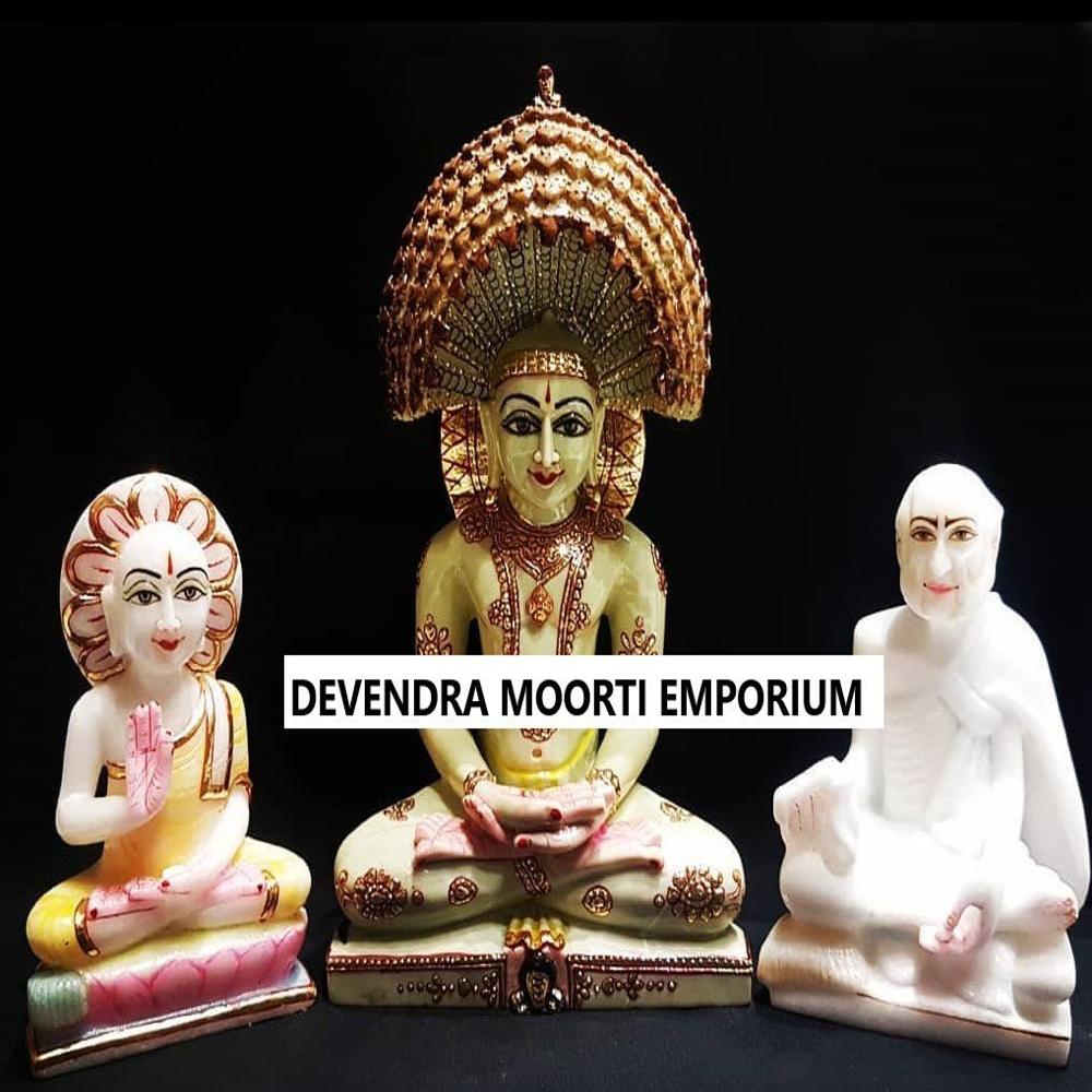 Beautifully Craved Makrana Marble Multicolour Parshwanath Bhagwan In Pune