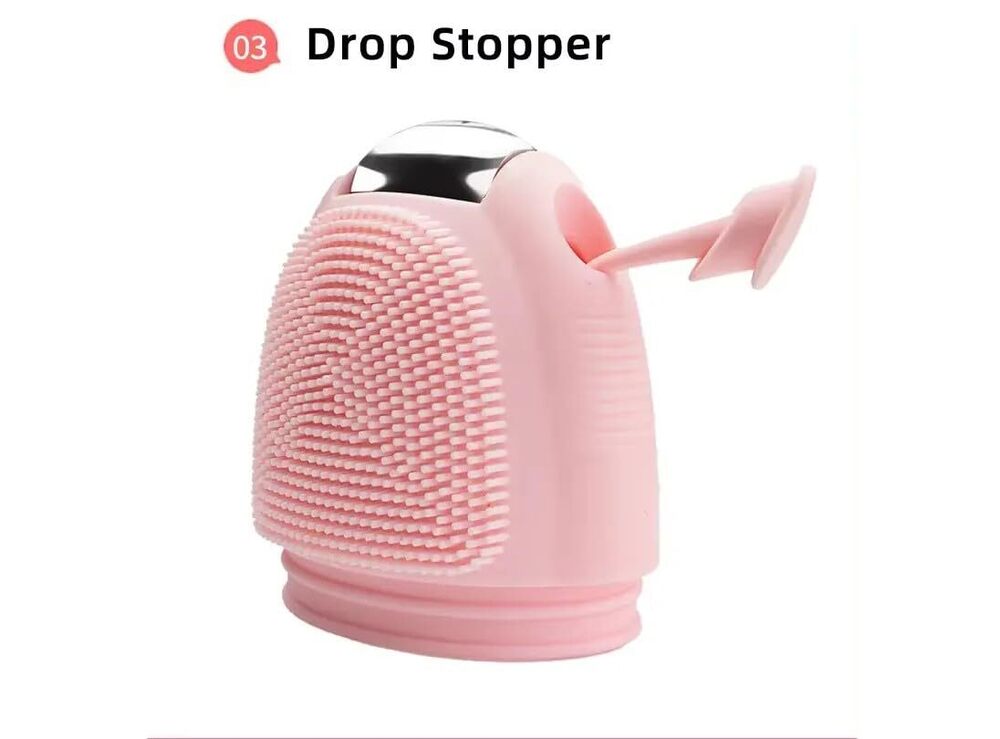 3 In 1 Reusable Face Ice Roller - Bpa-free Silicone Material Compact Design | Ergonomic Grip Attached Lid Easy To Use And Clean
