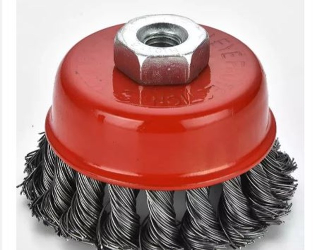 Wire Cup Brush Knotted Stainless 65 mm