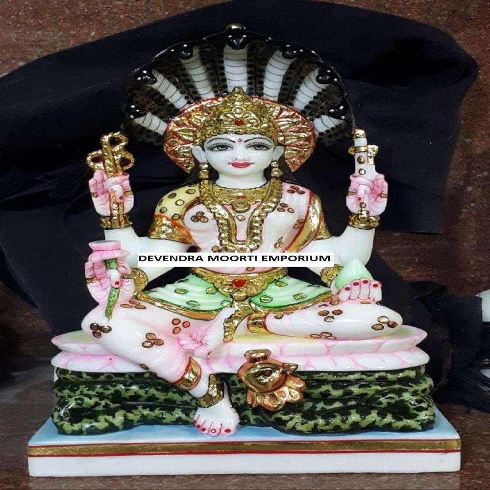 Marble Padmavati Mata Ji Statue In Mumbai - Color: Multicolour
