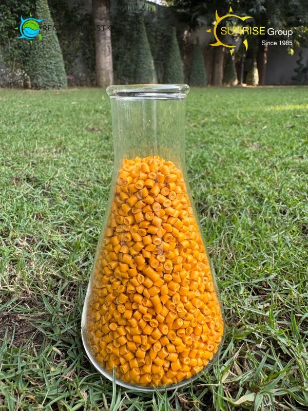 Yellow Roto Recycled Granules