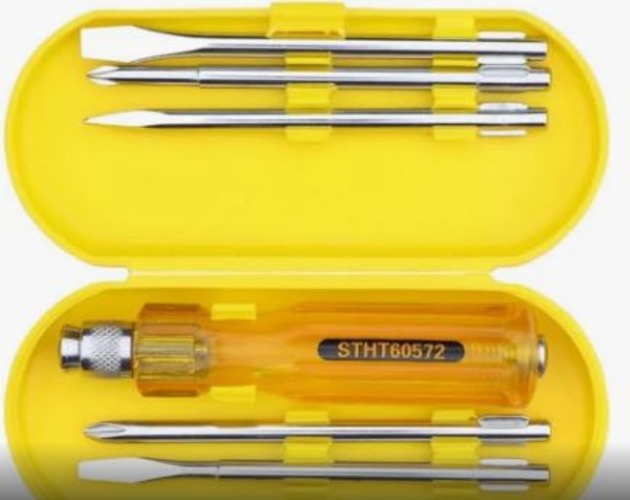Screw Driver 5 Pc Kit Hamco - Alloy Steel Construction, Multicolour Design | Versatile For General Screwdriver Uses