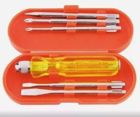 Screw Driver 5 Pc Kit Hamco - Alloy Steel Construction, Multicolour Design | Versatile For General Screwdriver Uses