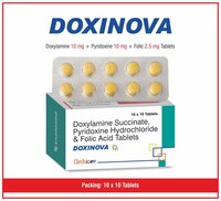 Doxinova Tablets - Doxylamine + Pyridoxine + Folic Acid Formula | Supports Healthy Pregnancy And Alleviates Nausea Symptoms