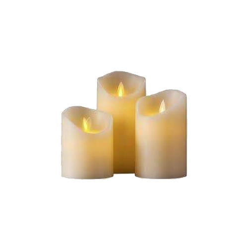 Led Pillar Candle - Color: White