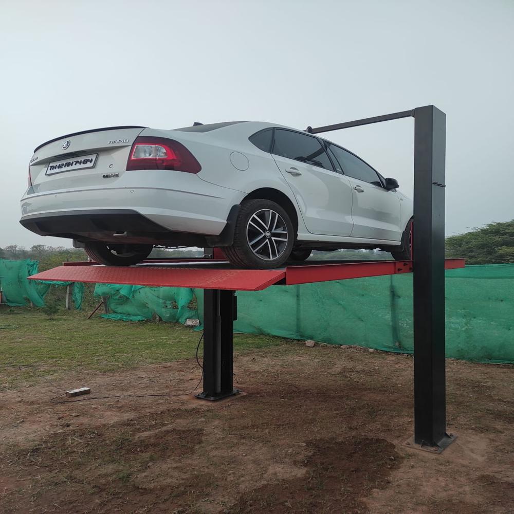 Dependent Car Parking System - Hydraulic Vertical Stacker Design, User-friendly Operation , Space-saving Solution For Limited Areas