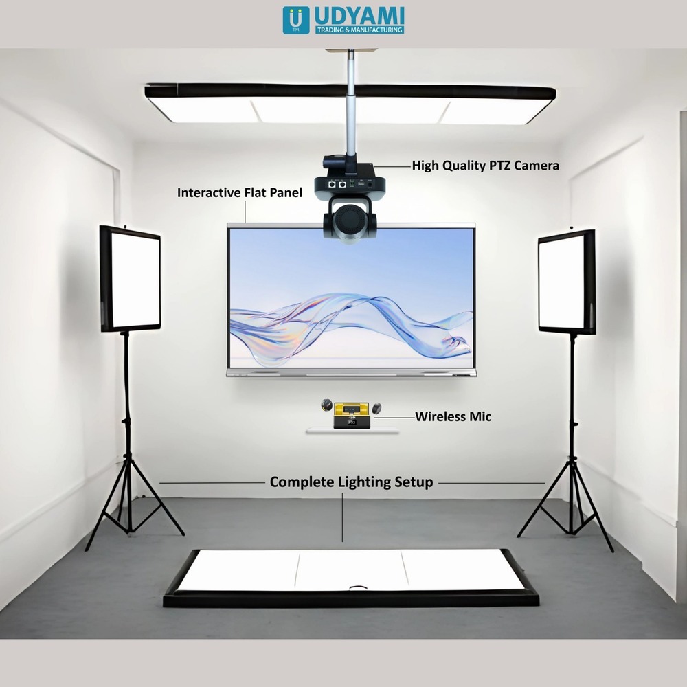 Digital Lecture Recording Studio Setup With Podcast Recording Setup - Assembly: Easy Installation