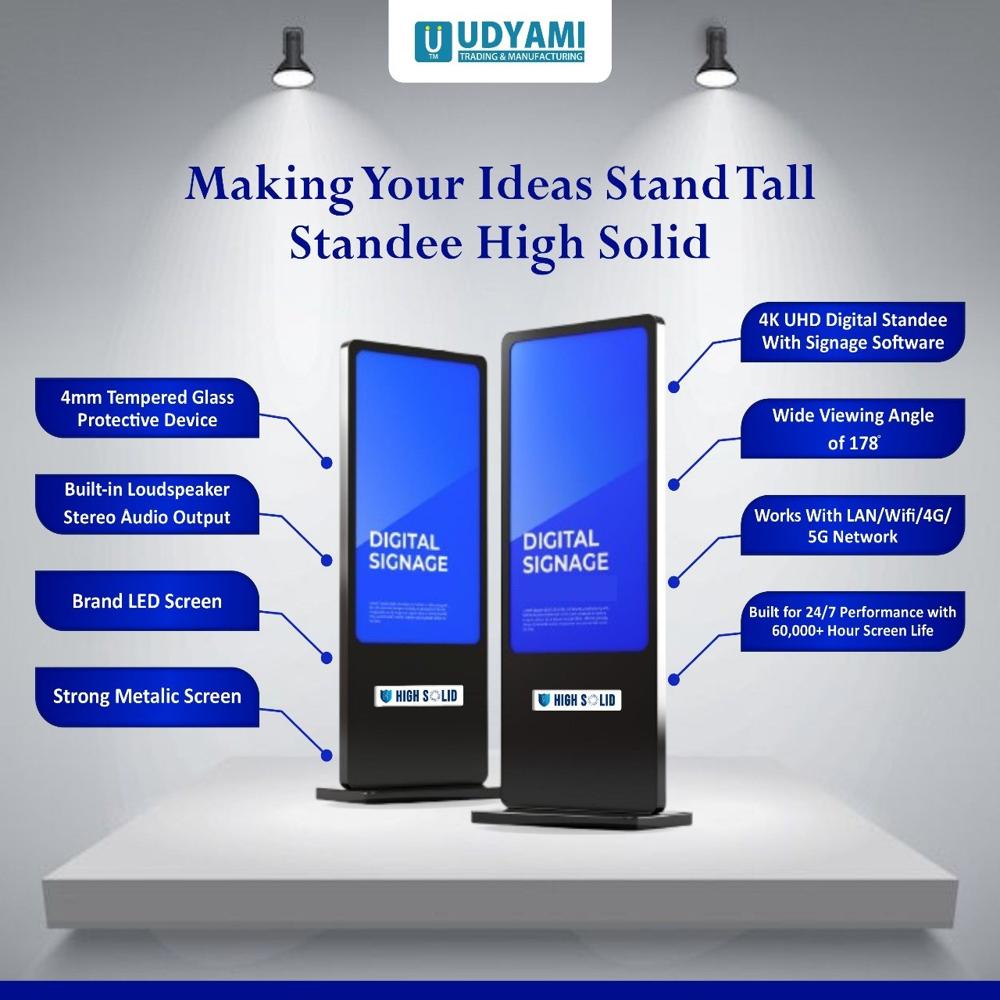 High Solid Digital Standee For 55 Inch - Application: Retail & Shopping Malls