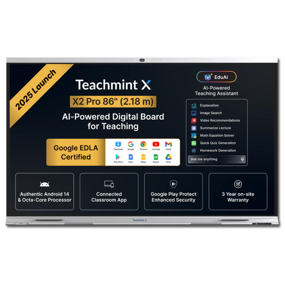 Teachmint X - Interactive Flat Panel - 65 Inch - Advantage: Enhanced Learning